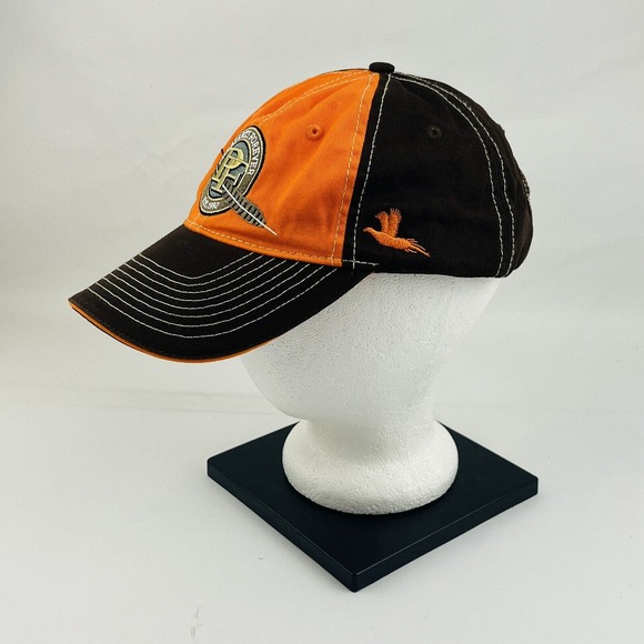 Pheasants Forever Strapback Hat 2017 Banquet Committee Embroidery‎ Brown Orange - Picture 2 of 9